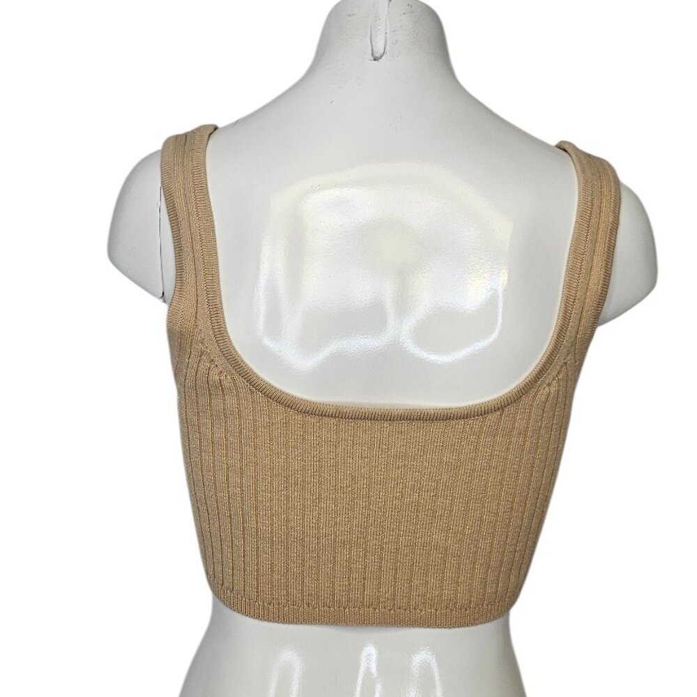 Aritzia Wilfred Manila Tank, Ribbed, Scoop Neck, Sweater Tank, Merino Wool, S - Picture 2 of 7